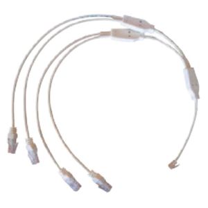 Cordon quadruple téléphone / RJ45
