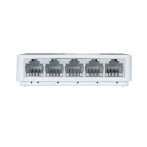 commutateur réseau 5 ports RJ45 Decelect - vue de face