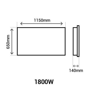del279798-delonghi-miel-radiateur-electrique-a-inertie-fluide-1800w-schéma avec dimensions
