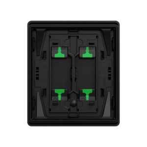 Enjoliveur pour double va et vient/bouton poussoir/plaque simple SCHNEIDER Odace Integral Architecte coloris noir onyx - vue de dos