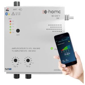 Contrôlez votre amplificateur TV D-Home avec votre smartphone