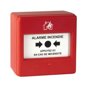 Déclencheur manuel sécurité incendie Eaton - vue de profil