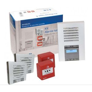 Kit d'alarme type 4 radio EATON avec déclencheurs manuels et diffuseurs sonores et lumineux