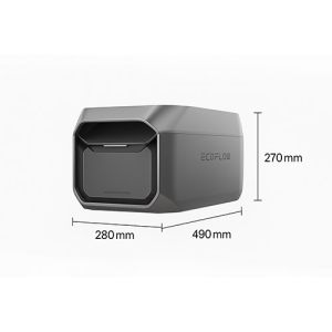 Dimensions de la batterie intelligente DELTA3 EB300 Ecoflow.