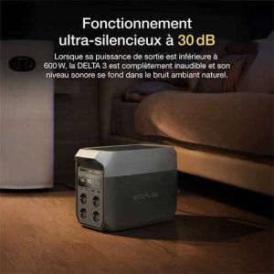 Batterie nomade EcoFlow DELTA 3 PLUS ultra silencieuse