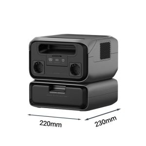 Dimensions de la station électrique Ecoflow RIVER 3 PLUS + batterie EB300