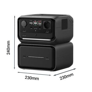 Dimensions de la station électrique Ecoflow RIVER 3 PLUS et batterie EB600