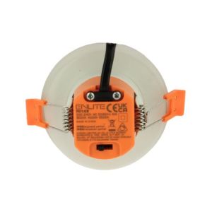 Spot LED BBC ENLITE encastrable dimmable 230V 6W 540lm CCT 85mm blanc - vue de dos