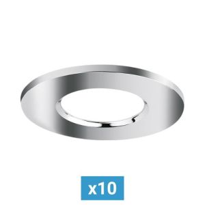 Collerette ronde ENLITE pour spot encastrable FD1/CS chrome poli - pack de 10