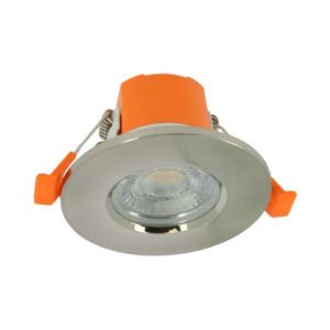 Collerette ronde ENLITE finition nickel satiné compatible avec le spot encastrable FD1/CS