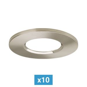 Collerette ronde ENLITE pour spot encastrable FD1/CS nickel satiné - pack de 10