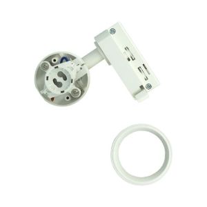 Spot GU10 sur rail ENLITE  230V 7W blanc - vue de dos