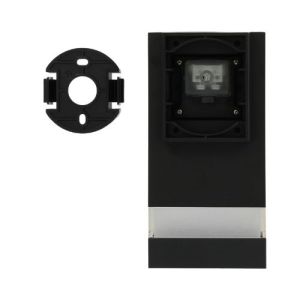 Applique extérieure ENLITE carrée LED descendante IP65 230V 5W 440lm CCT noir - vue de dos