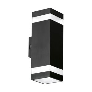 Applique extérieure ENLITE carrée LED bidirectionnelle IP65 230V 10W 830lm CCT noir