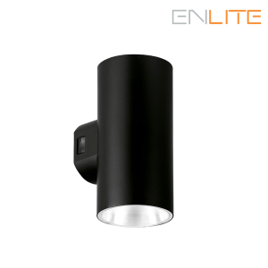 Applique extérieure ronde LED ENLITE bidirectionnelle IP65 230V 10W 1000lm CCT noir