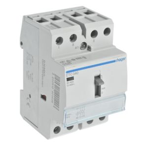 contacteur jour nuit hager 40A réf. ETC340 - vue de dessus