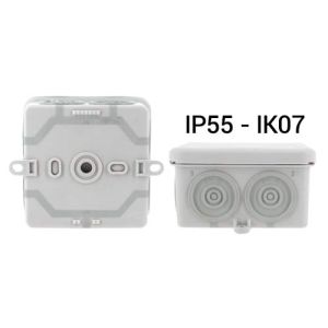 Boite de dérivation carré Eurohm IP55 IK07 couleur grise