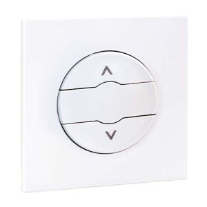 Interrupteur volets roulants EUROHM Square blanc - 60224