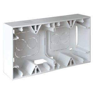 EUROHM Square Cadre saillie double P40 blanc - 60281