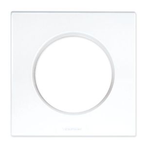 EUROHM Square Plaque simple blanc - 60295