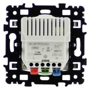 Prise de courant 2P+T + USB Type C coloris silver Eurohm Square - vue de dos
