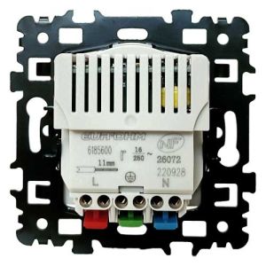 Prise de courant silver Eurohm Square avec port USB de type A - vue de dos