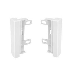 GGK Embouts de finition pour plinthe électrique 4D 20x80mm blanc - lot de 2