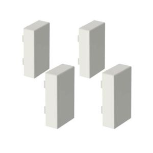 GGK Embouts de finition pour moulure électrique 7x12mm blanc - lot de 4_x000D_