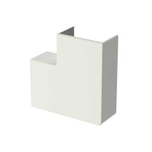 Ce lot d'angles plats pour moulure électrique 7x12mm GGK blanc permet de créer des raccordements de moulures en créant des angles de 90°.