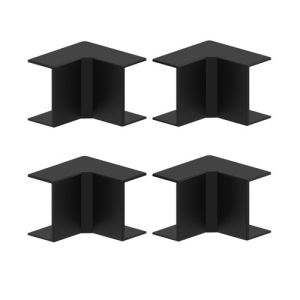 Lot de 4 angles intérieurs GGK pour moulure 12x22mm coloris noir