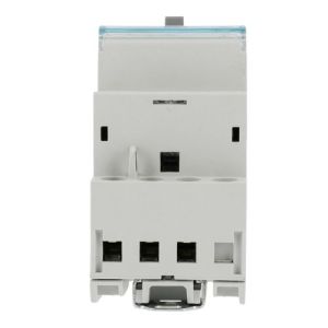 Contacteur Jour / Nuit 25A 3F/NO triphasé 2 modules marque Hager - vue de dos
