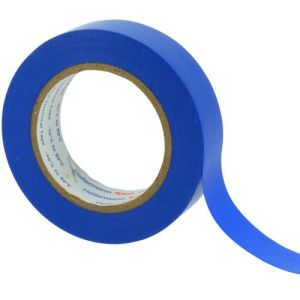 Ruban adhésif isolant bleu 15mm x 10m Hellermanntyton