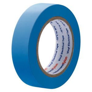 Ruban adhésif isolant bleu 15mm x 10m Hellermanntyton