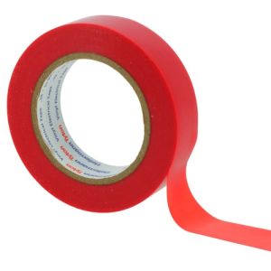 ruban adhésif rouge Hellermanntyton