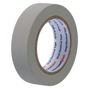 Ruban adhésif isolant gris 15mm x 10m HellermannTyton