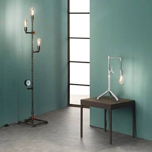 Lampe de table E27 LUCE DESIGN Galvanisé AMARCORD - I-AMARCORD-L1 ZN