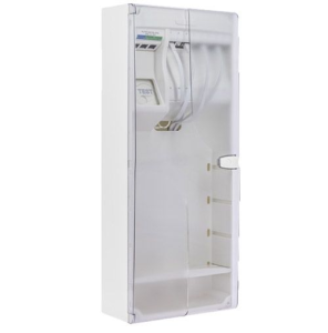 Coffret de communication Grade 2TV IKEPE - 12RJ45 avec DTIO et emplacement box - vue de face porte fermée