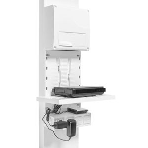 IKEPE Zone attenante pour coffret de communication avec 8 cordons RJ45 + 2 prises