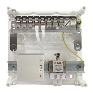 coffret de communication IKEPE Grade 2TV Start compact - 8RJ45 - image de face
