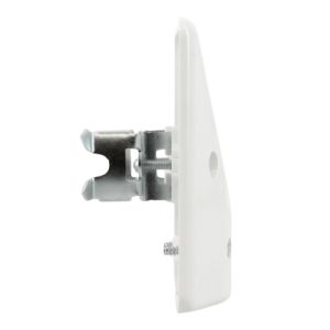 sortie de câble 16A Lebenoid blanche - vue de côté