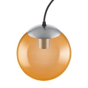 LEDVANCE Suspension vintage 1906 bubble 230V E27 D200mm verre orange - 217423