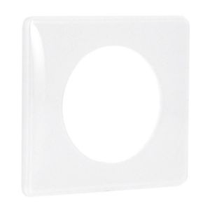LEGRAND Céliane Plaque Memories 1 poste Yesterday Blanc - vue de profil