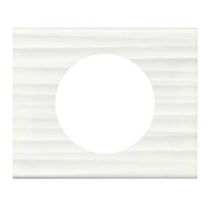 LEGRAND Céliane Plaque Matières 1 poste Corian cannelé - 069011