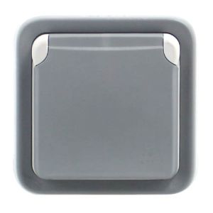 Prise de courant étanche LEGRAND Plexo encastrée gris IP55 - 069831