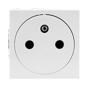 LEGRAND Mosaic Prise de courant 2P+T surface blanc - vue de face