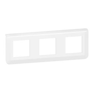 LEGRAND Mosaic Plaque triple horizontale Blanc - 078806L