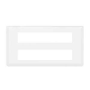 LEGRAND Mosaic Plaque horizontale 2x10 modules ou 2x5 postes blanc