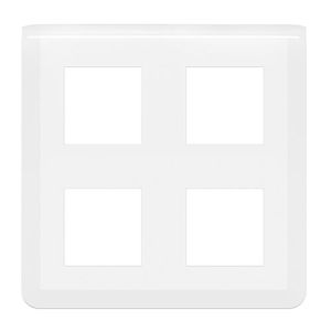 LEGRAND Mosaic Plaque horizontale 2x2 postes blanc