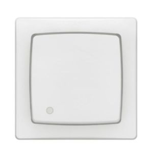 Interrupteur lumineux 3 en 1 Legrand saillie coloris blanc - vue de face