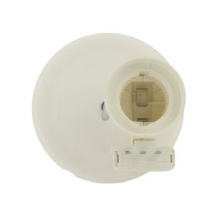 point de centre DCL Legrand Batibox avec douille et fiche DCL - vue de face